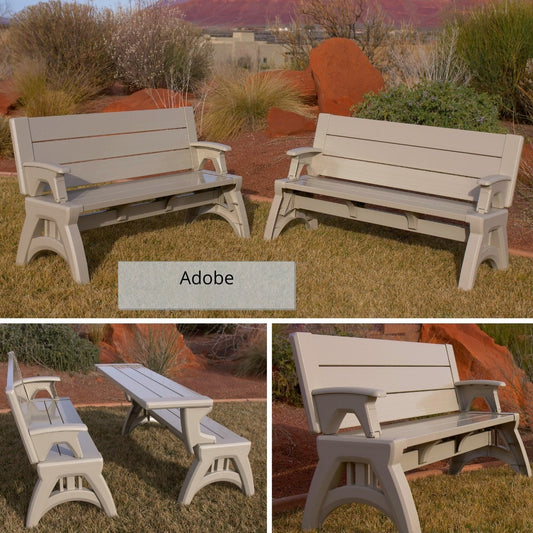 Gen 2 2-in-1 Outdoor Convertible Bench to Picnic Table