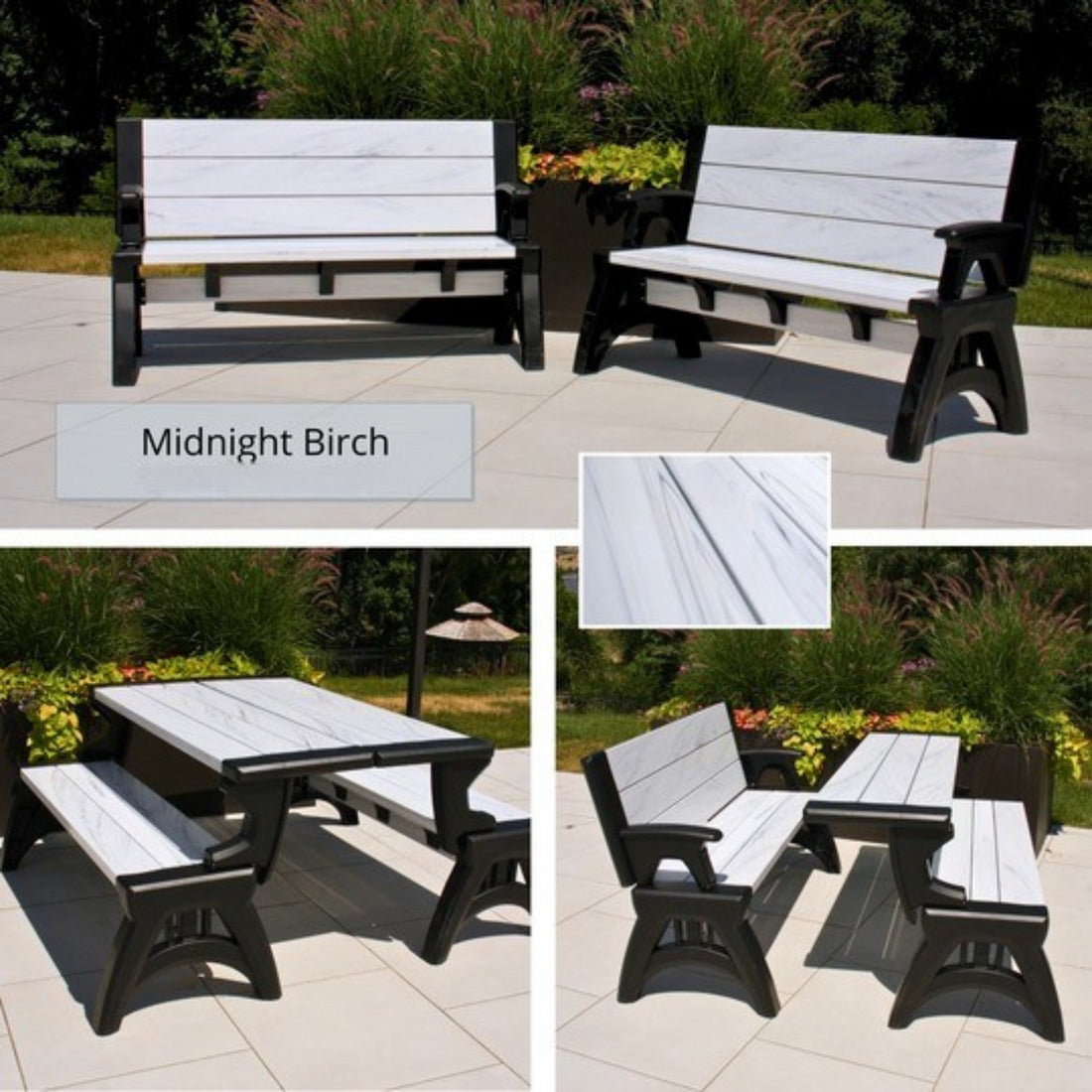 Gen 2 2-in-1 Outdoor Convertible Bench to Picnic Table