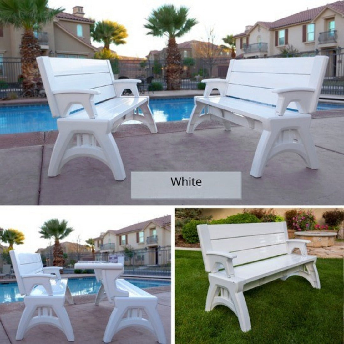 Gen 2 2-in-1 Outdoor Convertible Bench to Picnic Table