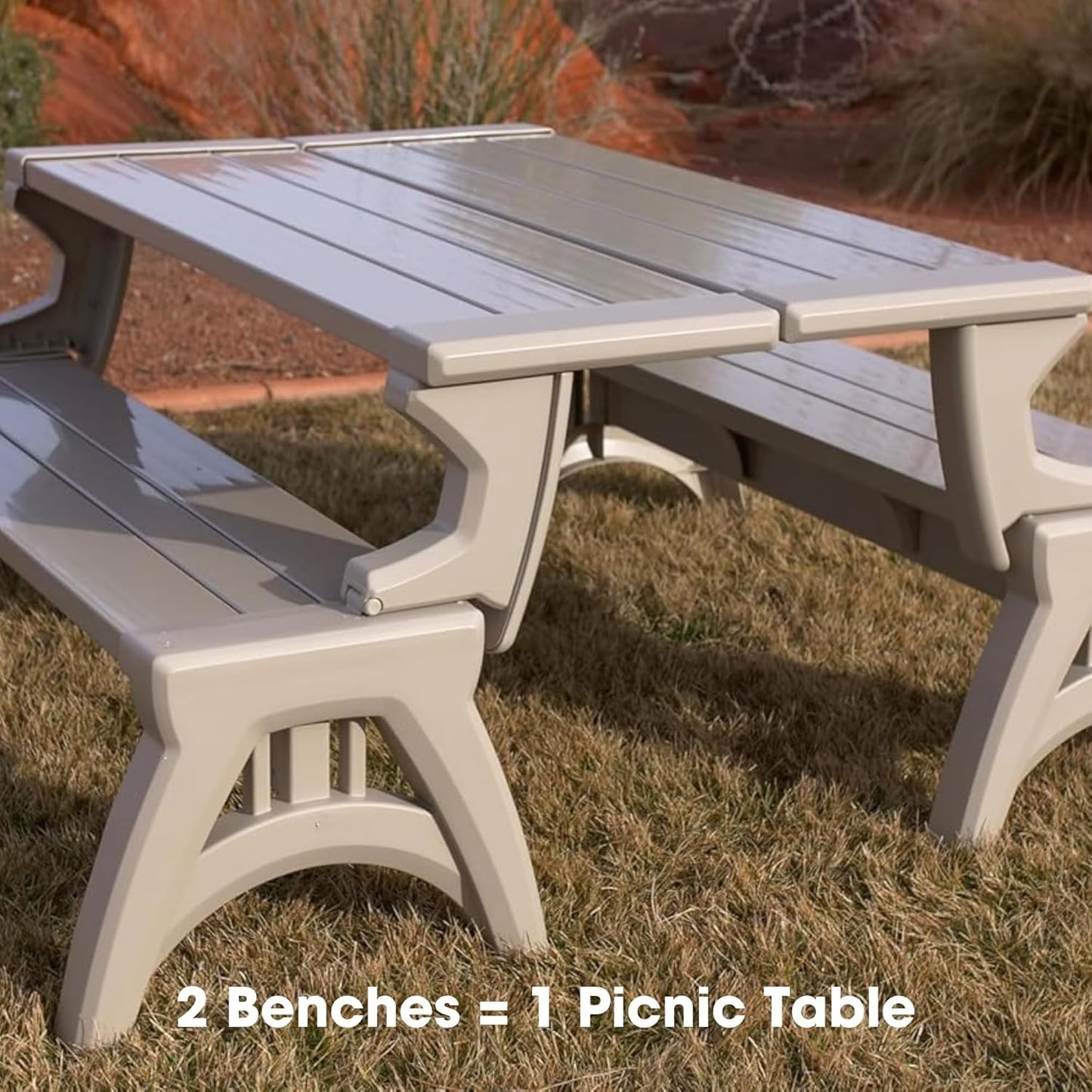 Gen 2 2-in-1 Outdoor Convertible Bench to Picnic Table
